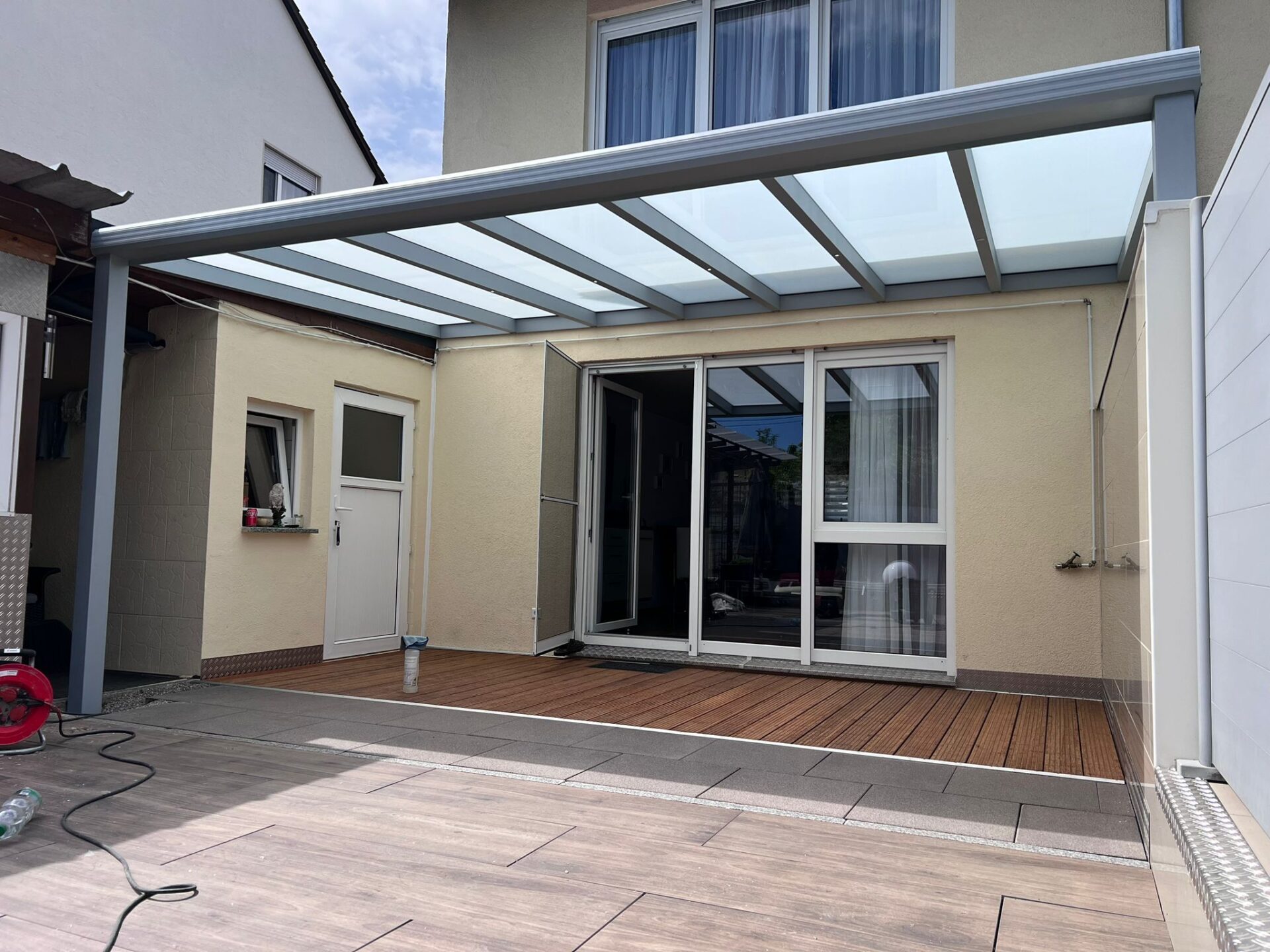 terrassenüberdachung an balkon befestigen VD AluSysteme terrassenüberdachung an balkon befestigen