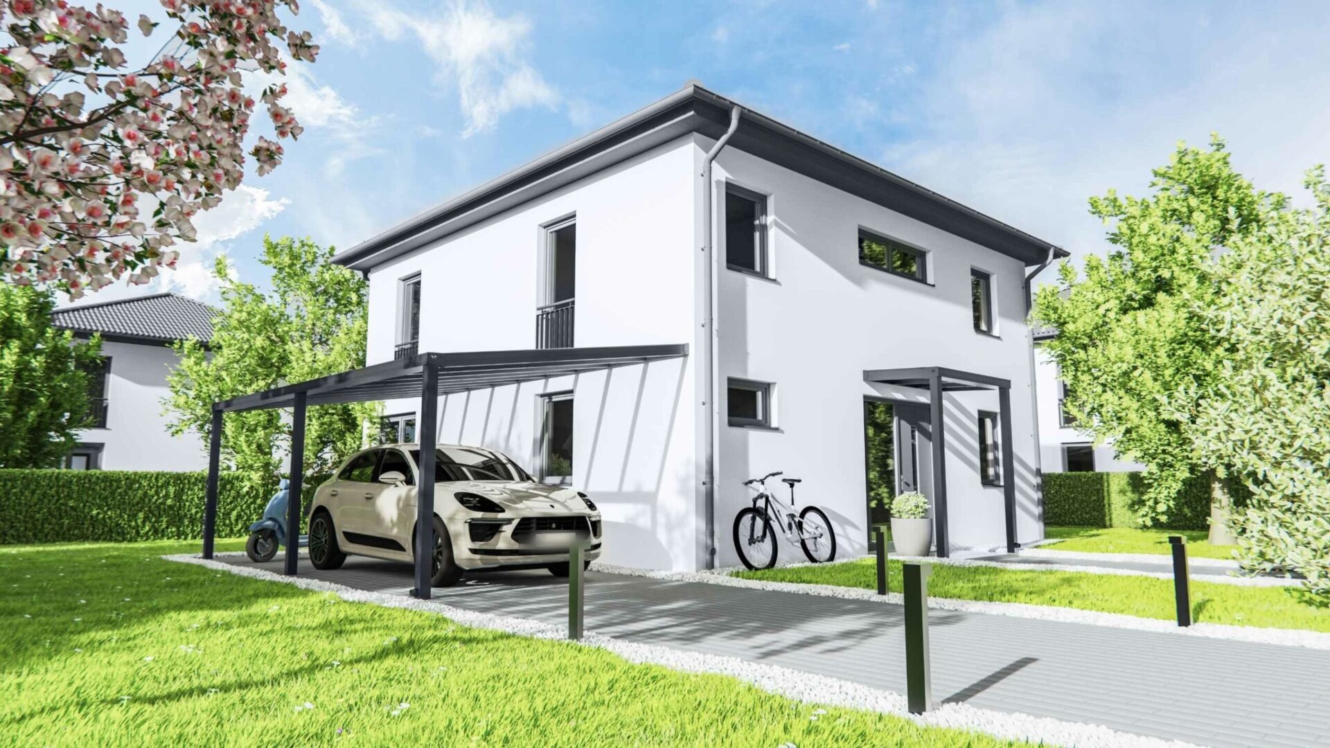 VD AluSysteme doppelcarport mit schuppen Carport doppelcarport mit schuppen