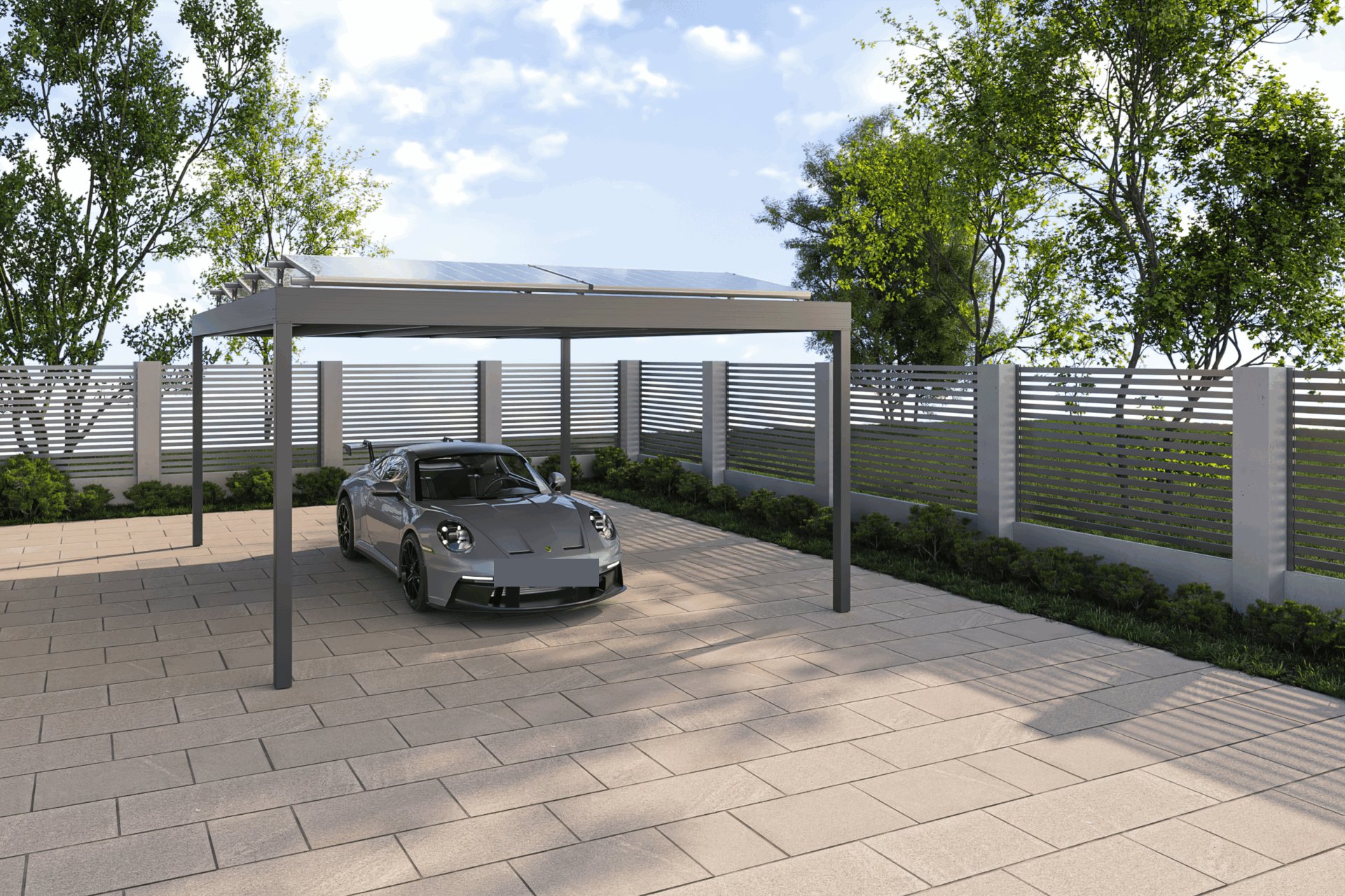 garage aus sandwichplatten alu
