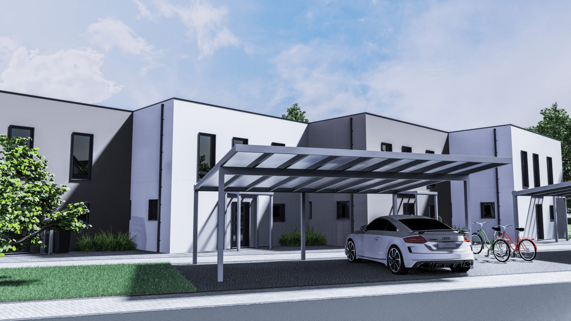 Doppelcarport VD AluSysteme Doppelcarport kosten