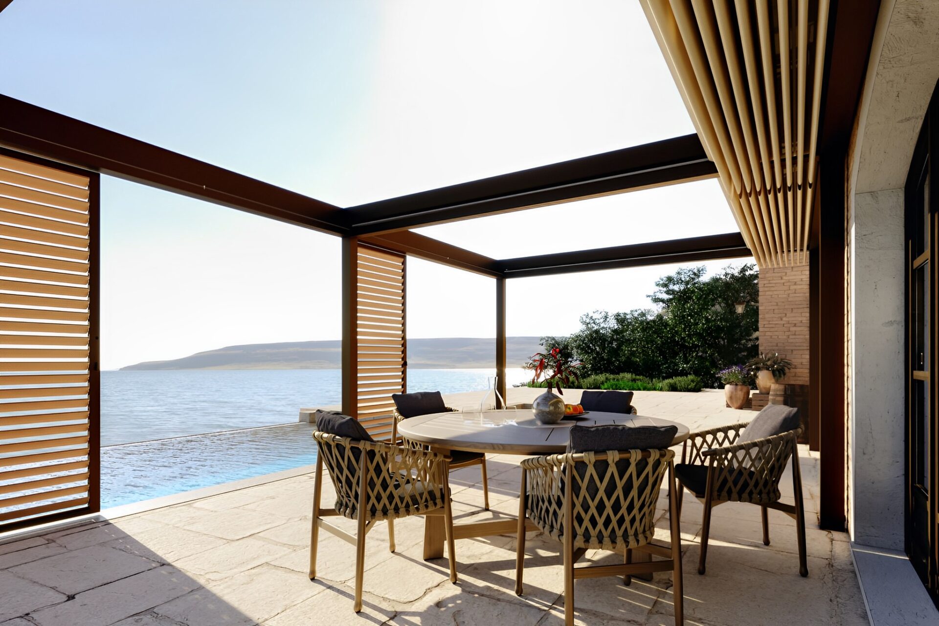 faltdach terrasse VD AluSysteme faltdach terrasse