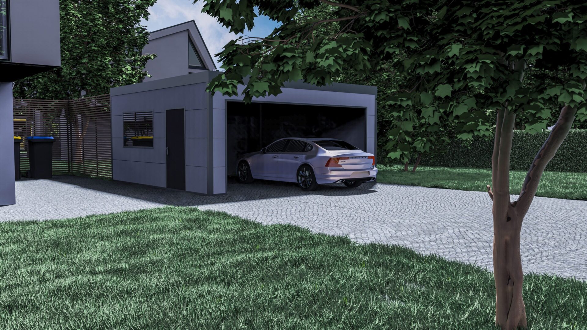 Flachdach Box garage sandwichplatte VD AluSysteme garage sandwichplatte