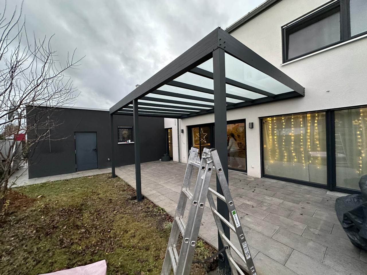 flachdach überdachung terrasse VD AluSysteme flachdach überdachung terrasse
