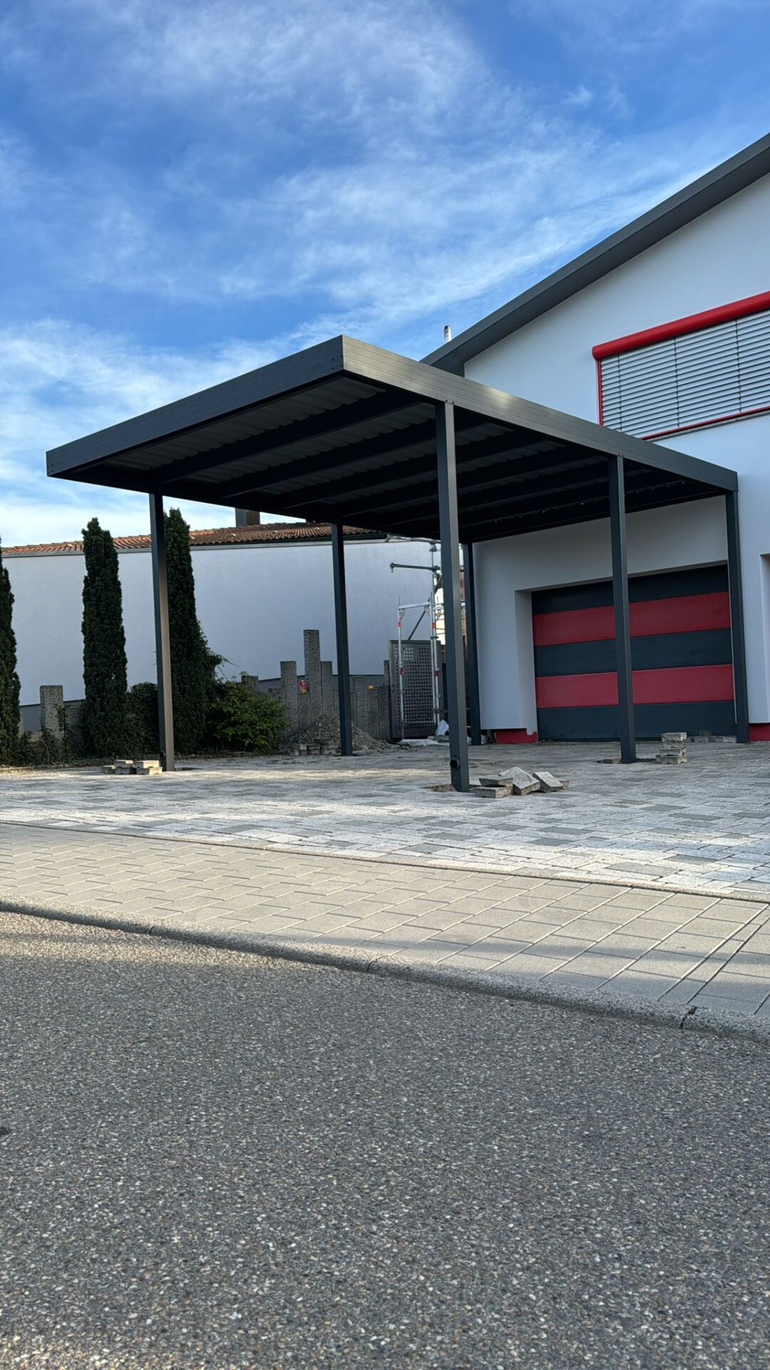 fachwerk carport flachdach VD AluSysteme fachwerk carport flachdach