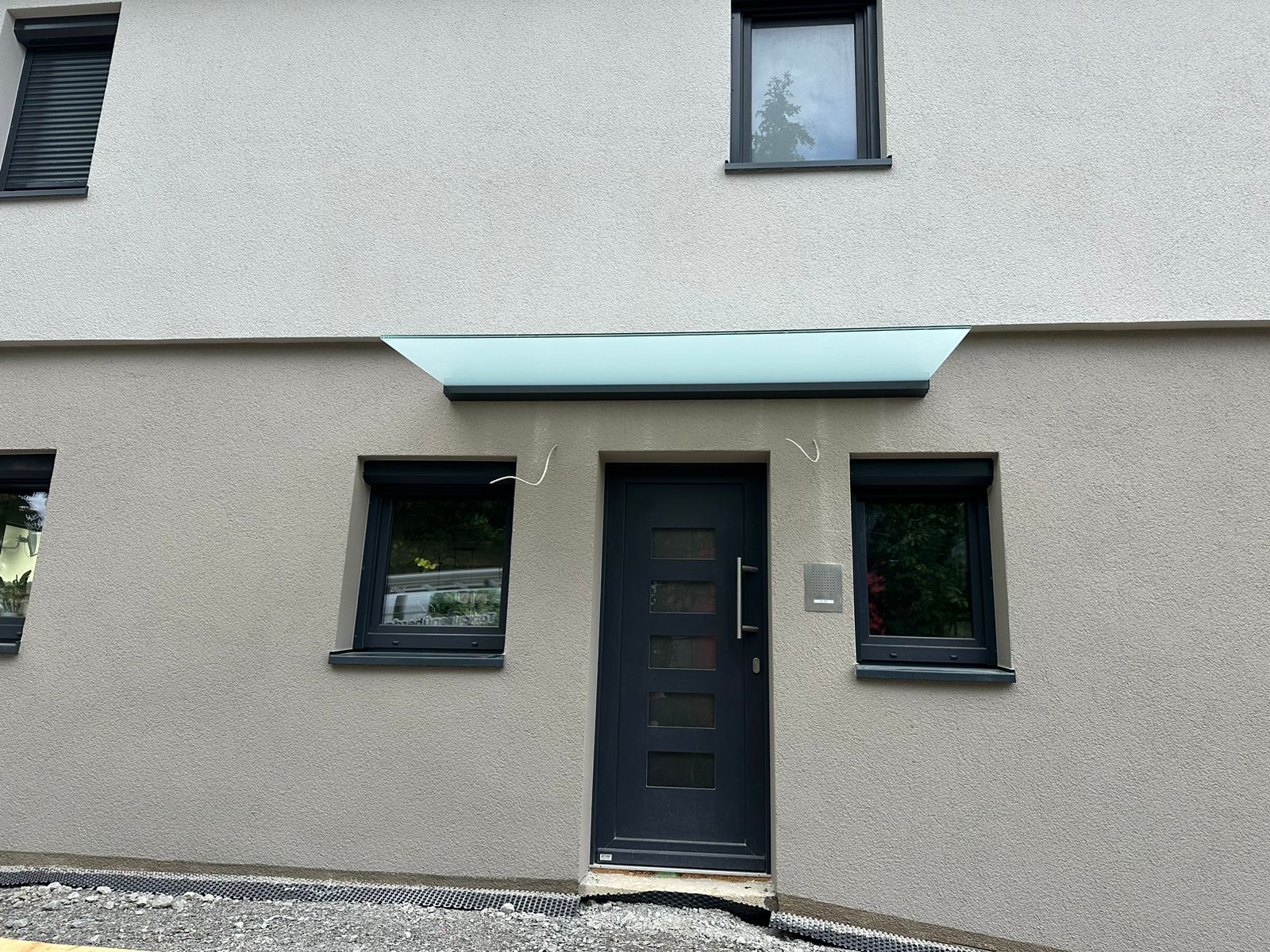 vordach mit seitenteil glas VD AluSysteme vordach mit seitenteil glas