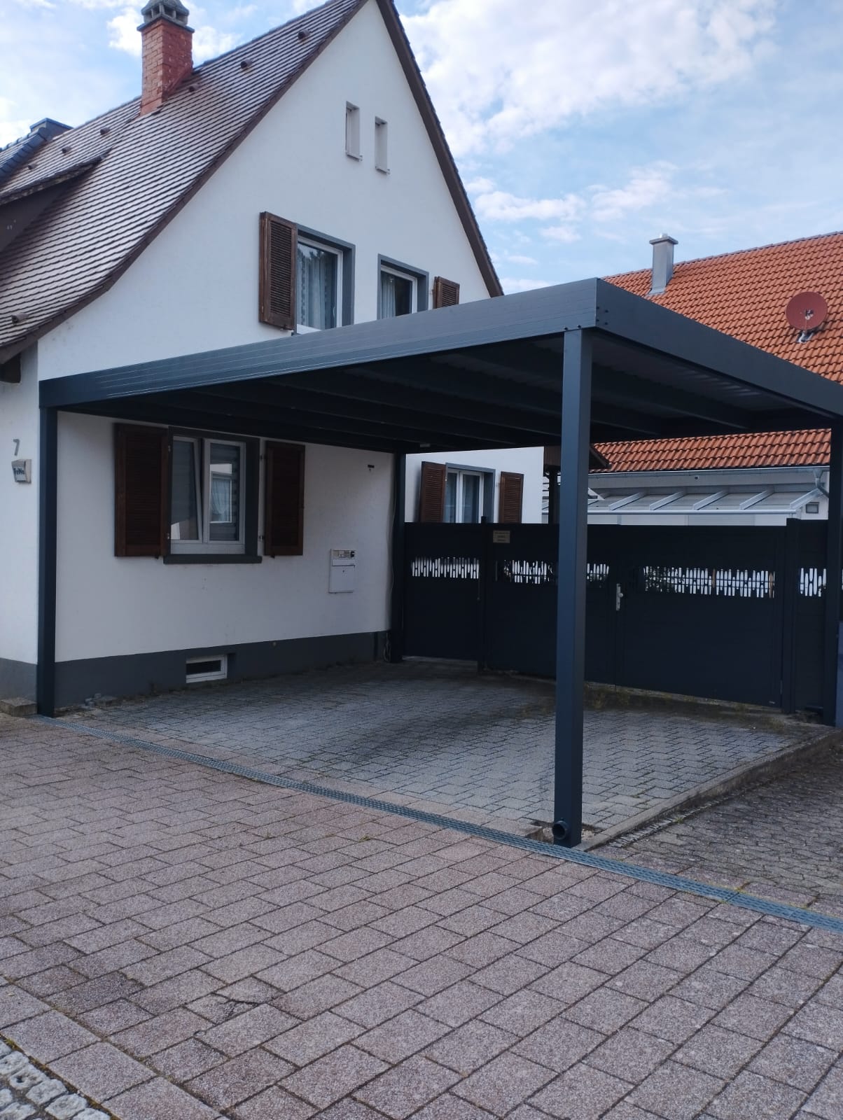 doppelcarport Flachdach VD AluSysteme doppelcarport Flachdach